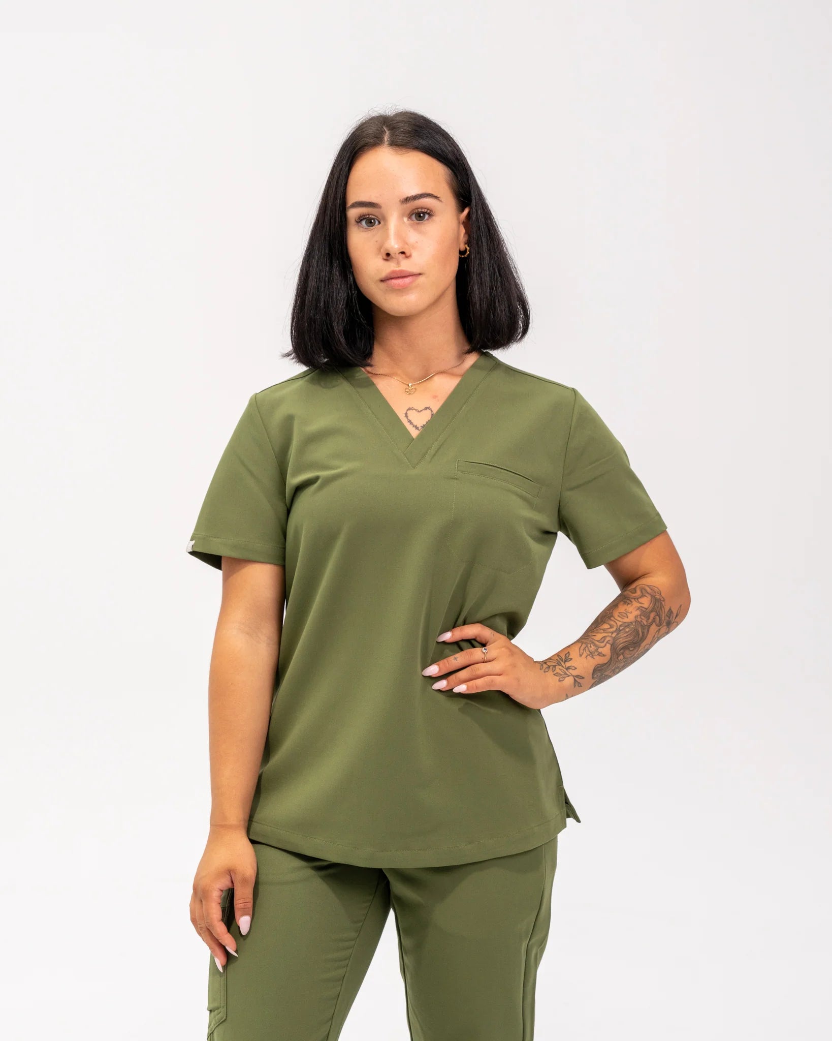 Olivia Tuck In Scrub Top