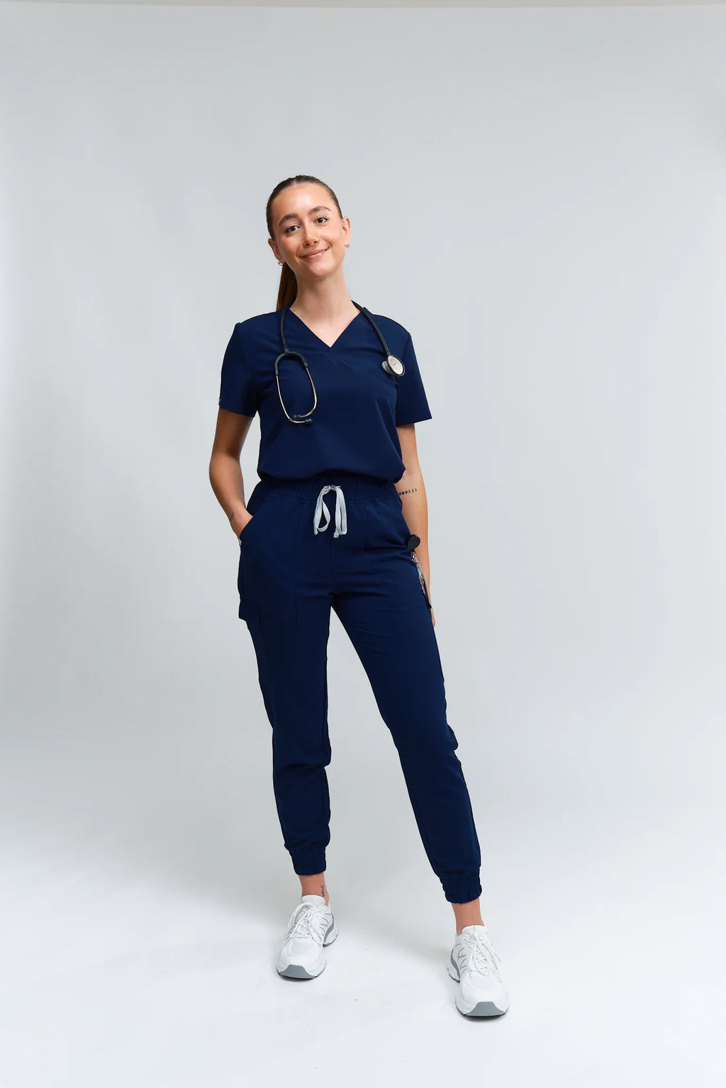 Olivia Tuck In Scrub Top