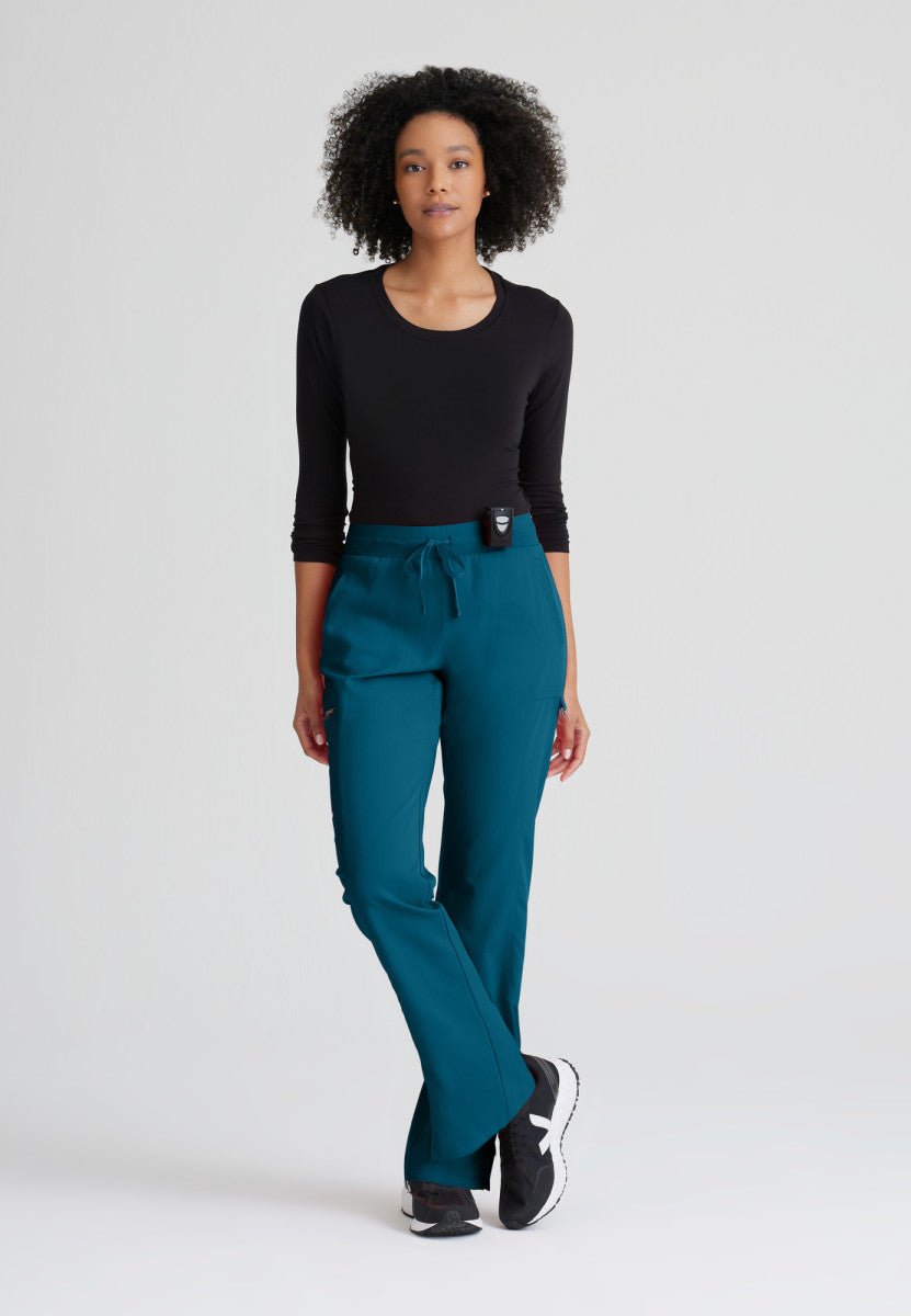 Kim Mid - Rise Straight Leg Scrub PantGrey's Anatomy Spandex StretchGRSP500-BAHAMA-XXS
