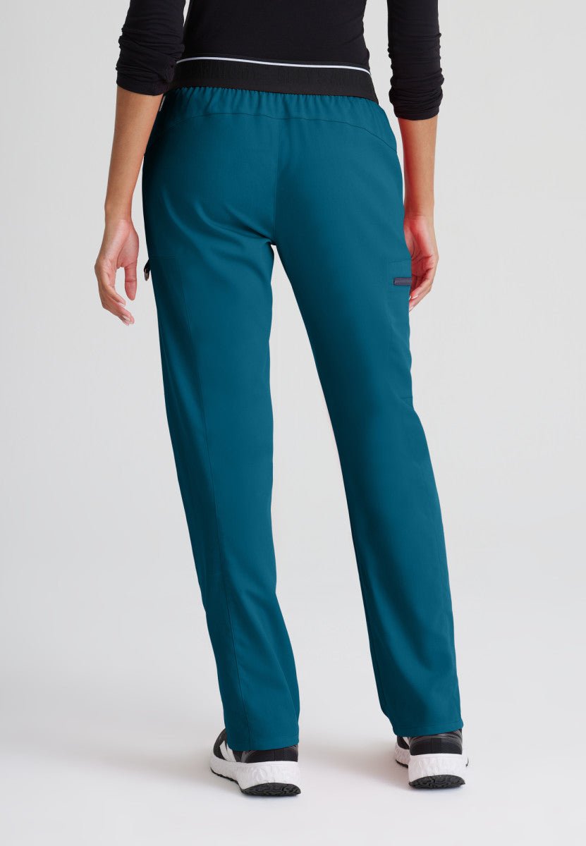 Kim Mid - Rise Straight Leg Scrub PantGrey's Anatomy Spandex StretchGRSP500-BAHAMA-XXS