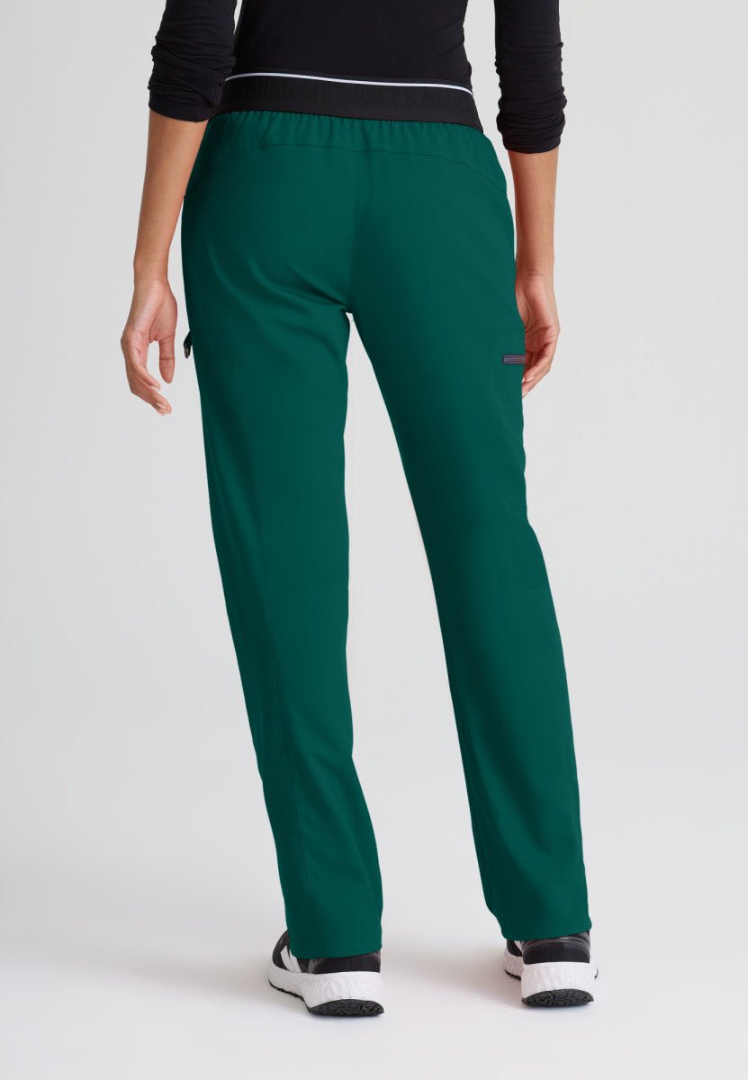 Kim Mid - Rise Straight Leg Scrub PantGrey's Anatomy Spandex StretchGRSP500-HUNTER-XXS