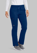 Front view of the Cambrian College Practical Nursing Grey's Anatomy Kim Scrub Pants Navy