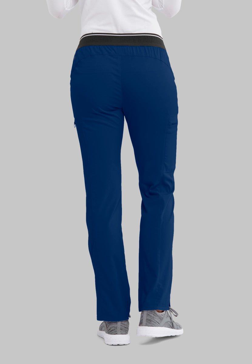 Kim Mid - Rise Straight Leg Scrub PantGrey's Anatomy Spandex StretchGRSP500-INDIGO-XXS