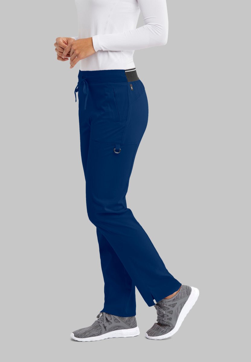Kim Mid - Rise Straight Leg Scrub PantGrey's Anatomy Spandex StretchGRSP500-INDIGO-XXS