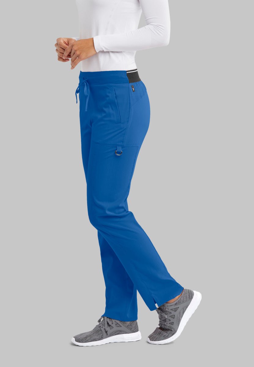 Kim Mid - Rise Straight Leg Scrub PantGrey's Anatomy Spandex StretchGRSP500-ROYAL-XXS