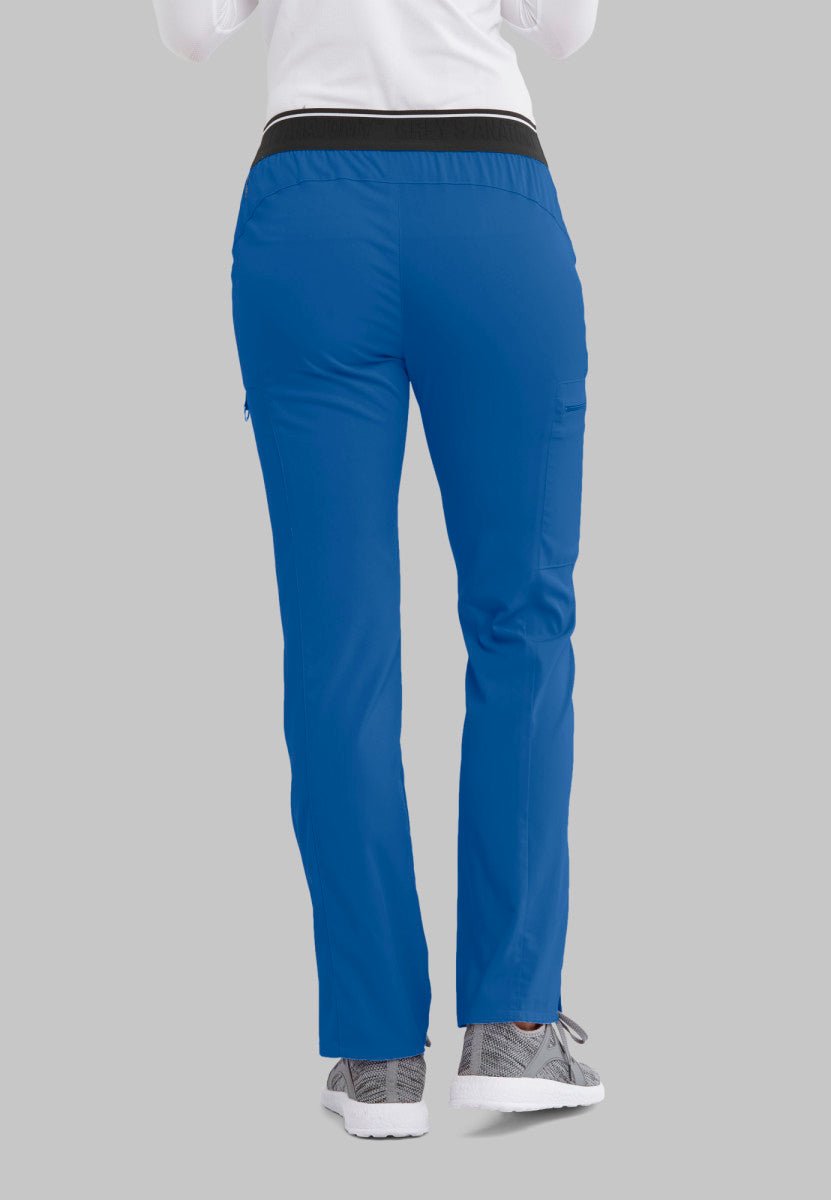 Kim Mid - Rise Straight Leg Scrub PantGrey's Anatomy Spandex StretchGRSP500-ROYAL-XXS