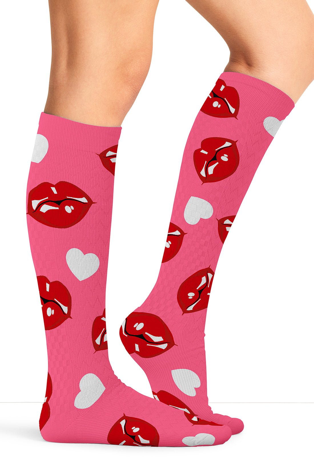 Kiss Me Compression SocksCherokee LegwearPRINTSUPPORT-KSSME