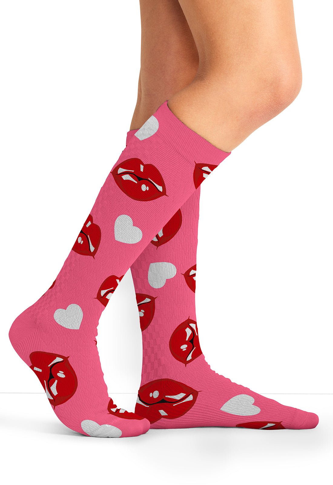 Kiss Me Compression SocksCherokee LegwearPRINTSUPPORT-KSSME