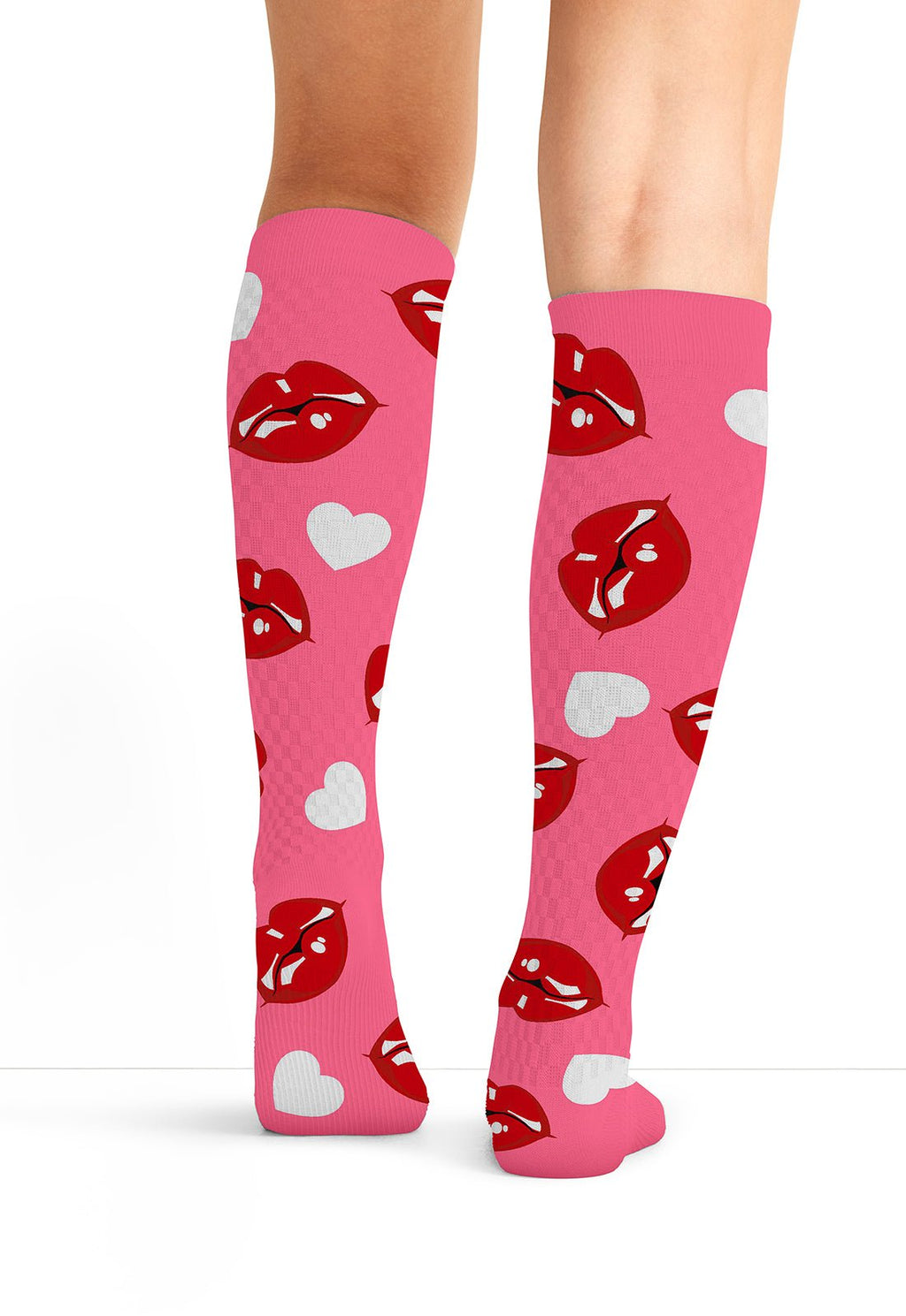 Kiss Me Compression SocksCherokee LegwearPRINTSUPPORT-KSSME