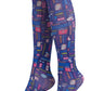 Knee High 8-15 mmHg Compression Socks Compression Socks Cherokee Legwear Scrub Love Regular 