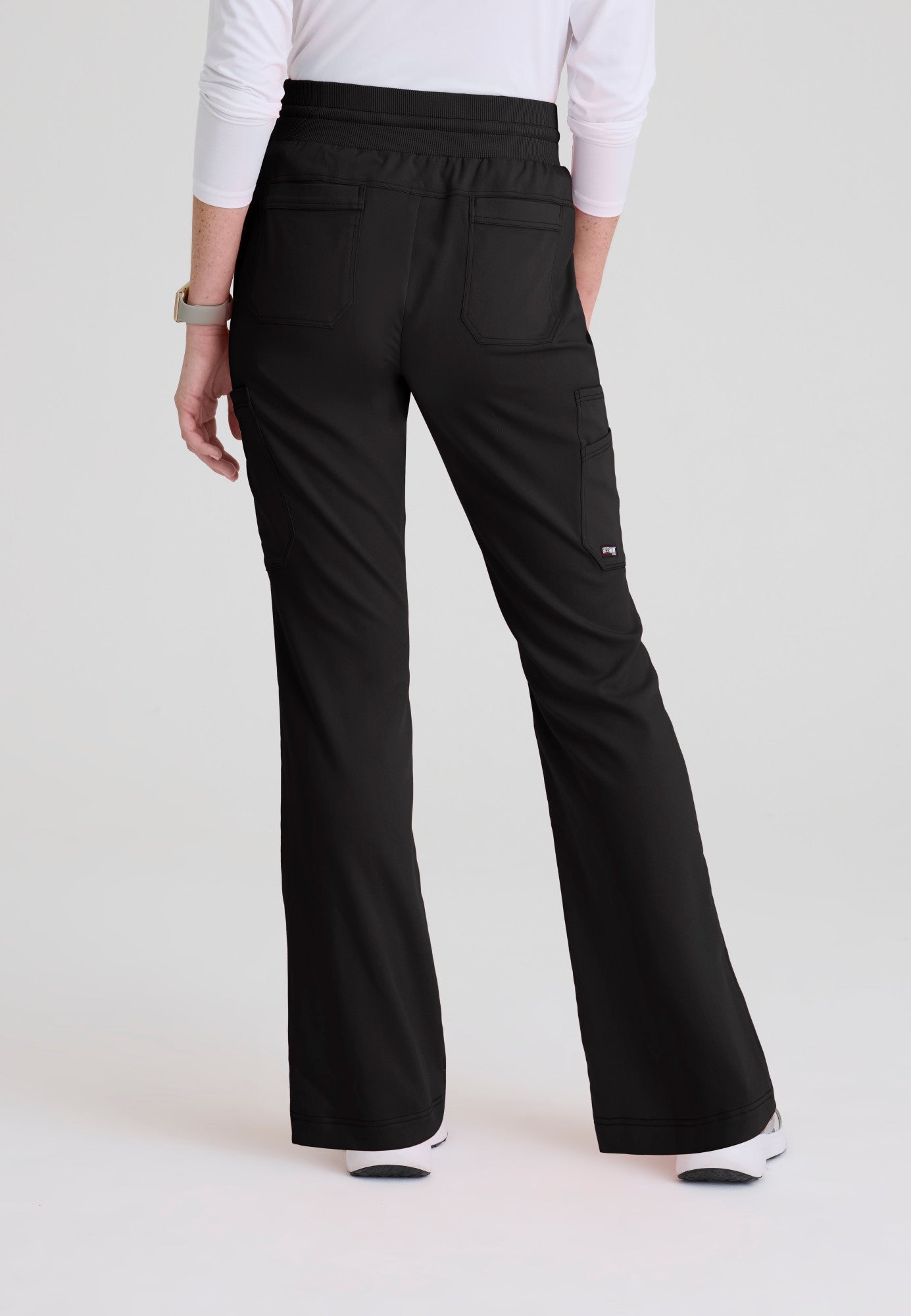 Kristi High - Rise Scrub PantGrey's Anatomy Spandex StretchGRSP722-BLACK-XXS