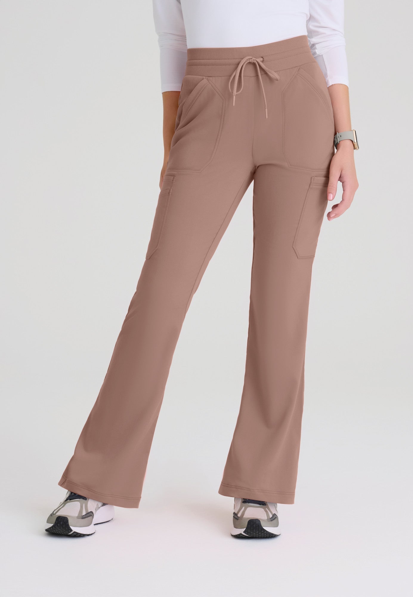 Kristi High - Rise Scrub PantGrey's Anatomy Spandex StretchGRSP722-MOCHA-XXS