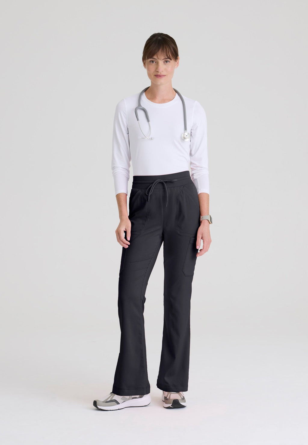 Kristi High - Rise Scrub PantGrey's Anatomy Spandex StretchGRSP722-STEEL-XXS