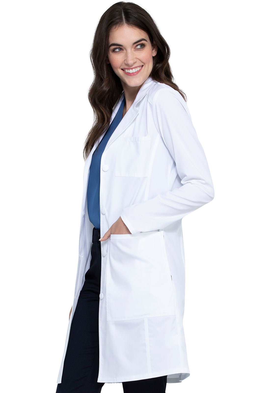 Lab Coat 36" Antimicrobial with Fluid BarrierCherokee WorkwearWW420AB-WHT-XXS