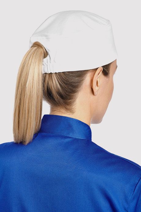 Ladies Mesh Chef HatMobbCF601-WHITE-S-M