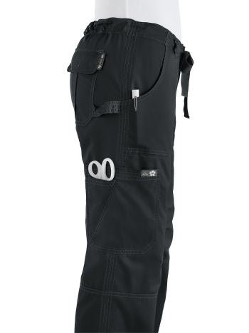 Lindsey 7 - Pocket Cargo Scrub Pantskoi701-BLACK-XXS