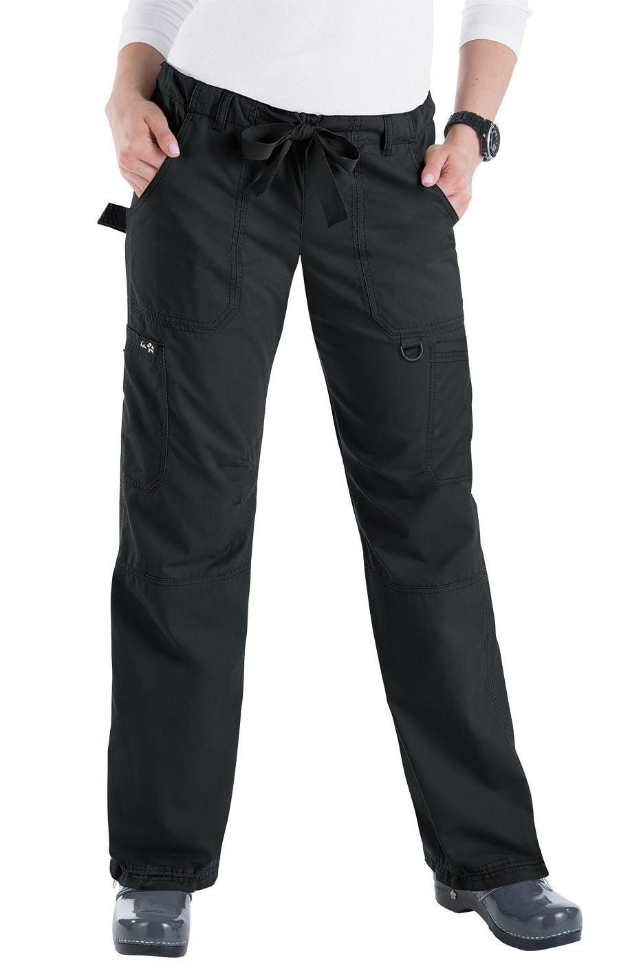 Lindsey 7 - Pocket Cargo Scrub Pantskoi701-BLACK-XXS