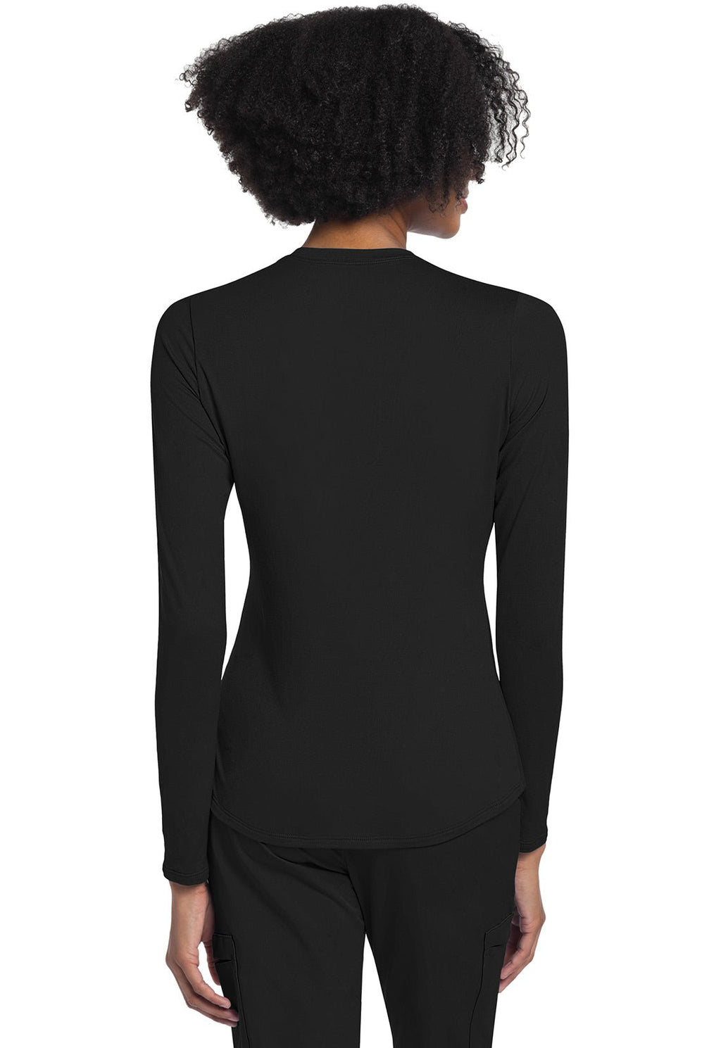 Long Sleeve Underscrub Knit TeeCherokee BasicsCK773-BLACK-XS