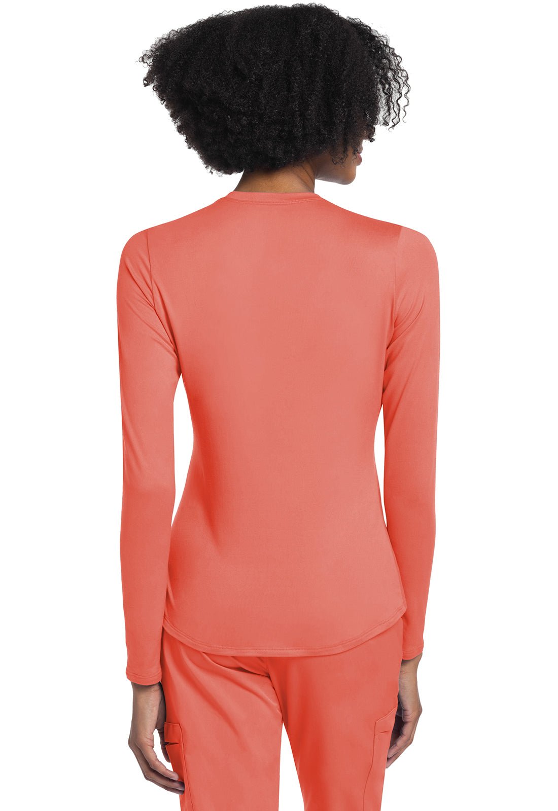 Long Sleeve Underscrub Knit TeeCherokee BasicsCK773-CORAL-XS