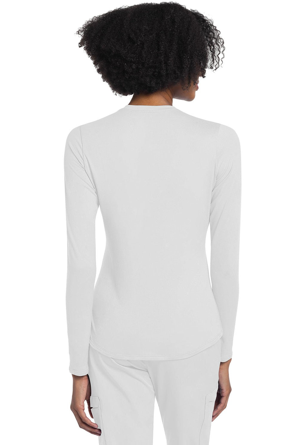 Long Sleeve Underscrub Knit TeeCherokee BasicsCK773-WHITE-XS