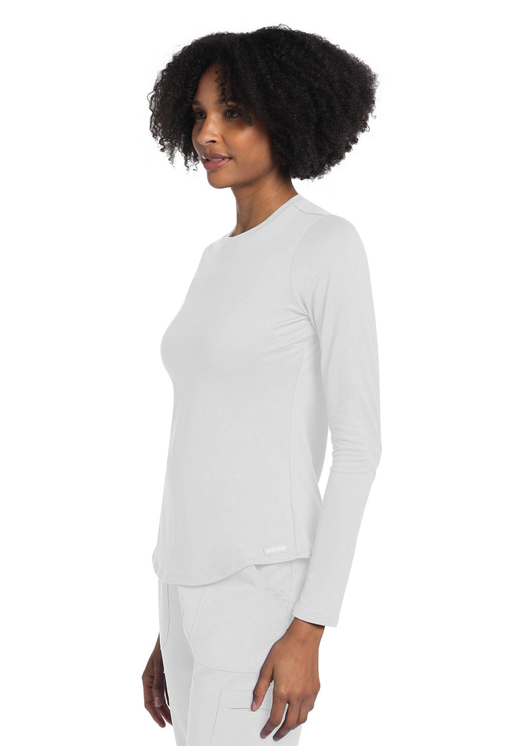 Long Sleeve Underscrub Knit TeeCherokee BasicsCK773-WHITE-XS