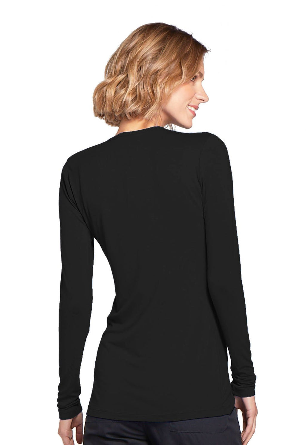 Long Sleeve Underscrub Knit TeeCherokee Workwear4881-PEWTER-XS
