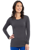 Long Sleeve Underscrub Knit TeeCherokee Workwear4881-PEWTER-XS