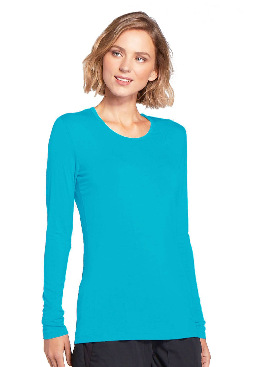 Long Sleeve Underscrub Knit TeeCherokee Workwear4881-TRQW-XS