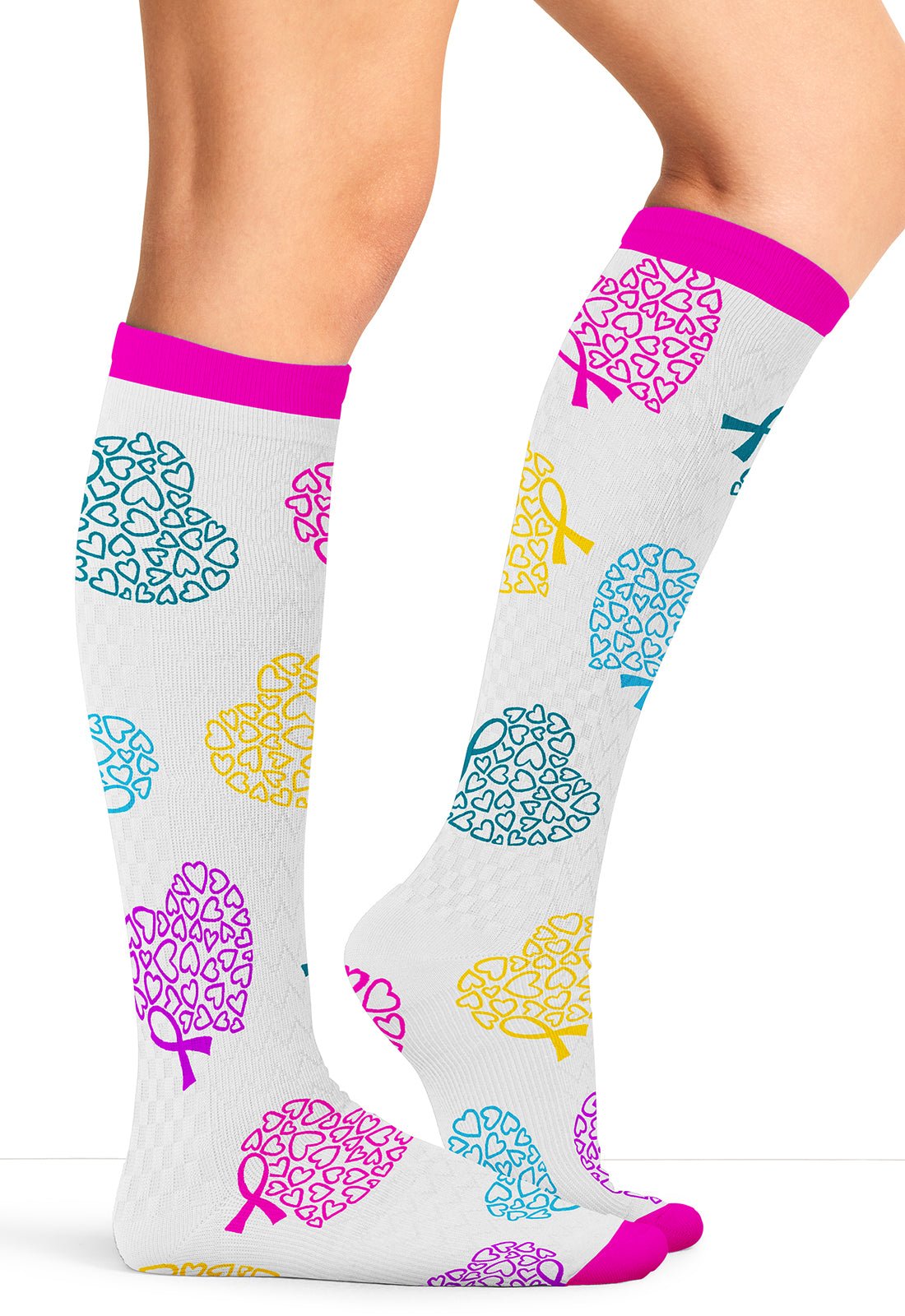 Love To Care Compression SocksCherokee LegwearPRINTSUPPORT-LVTCR-REG