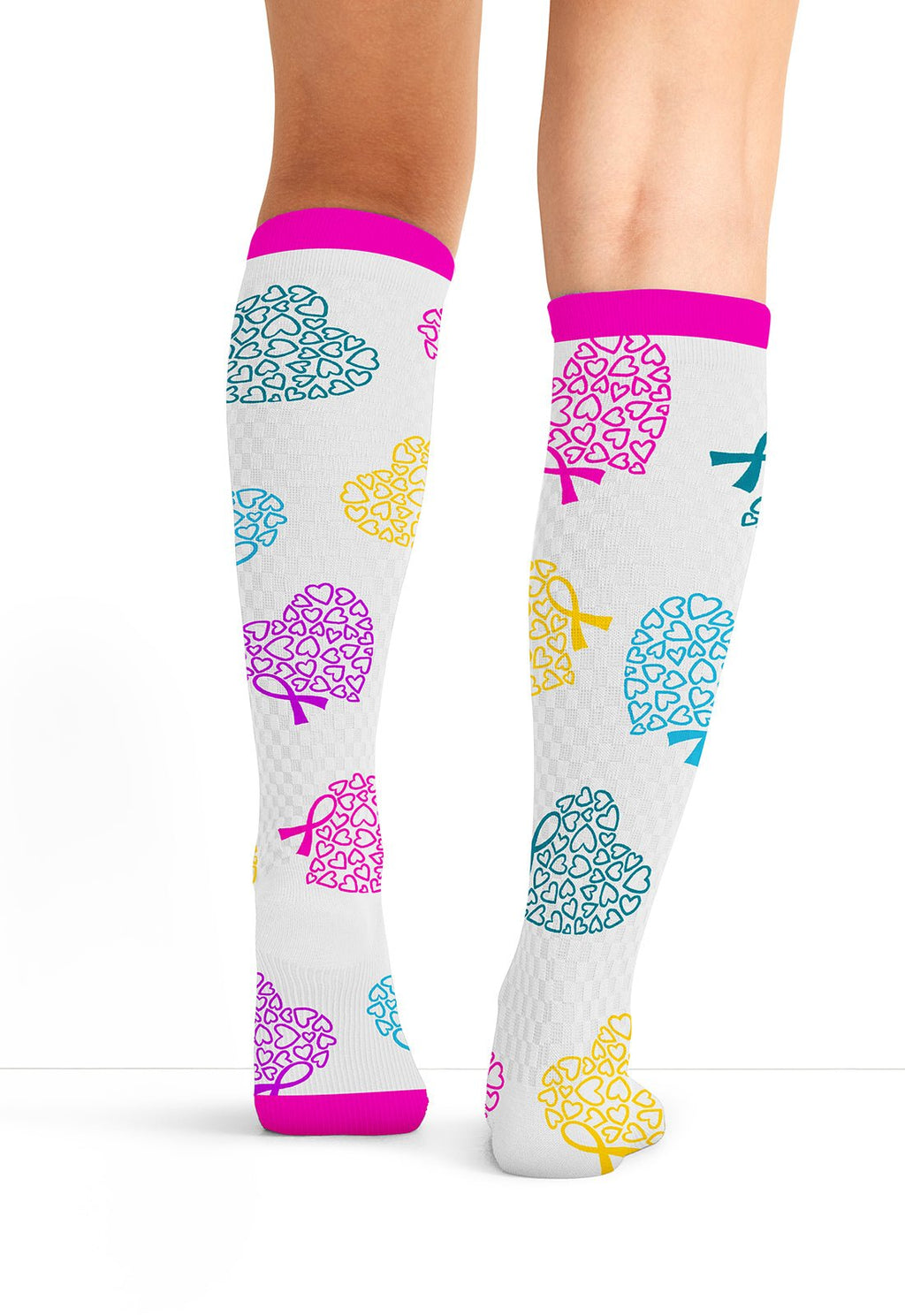Love To Care Compression SocksCherokee LegwearPRINTSUPPORT-LVTCR-REG