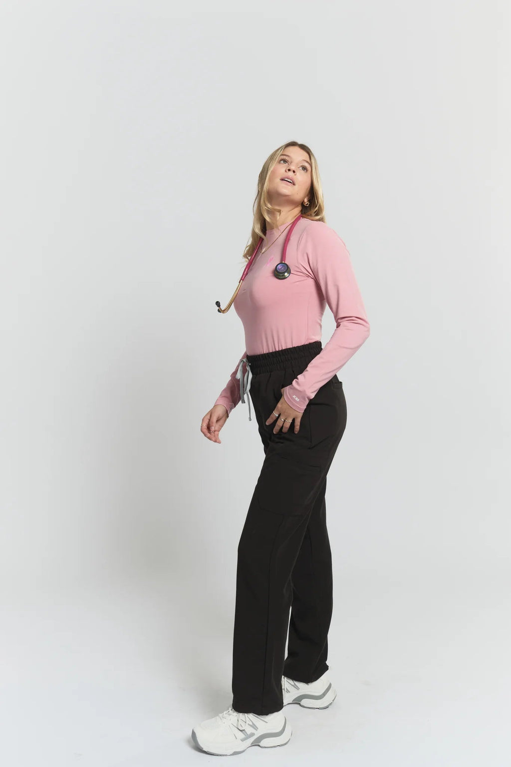 Lulu Straight Leg Scrub PantsJoiiaLULU-BLACK-XS