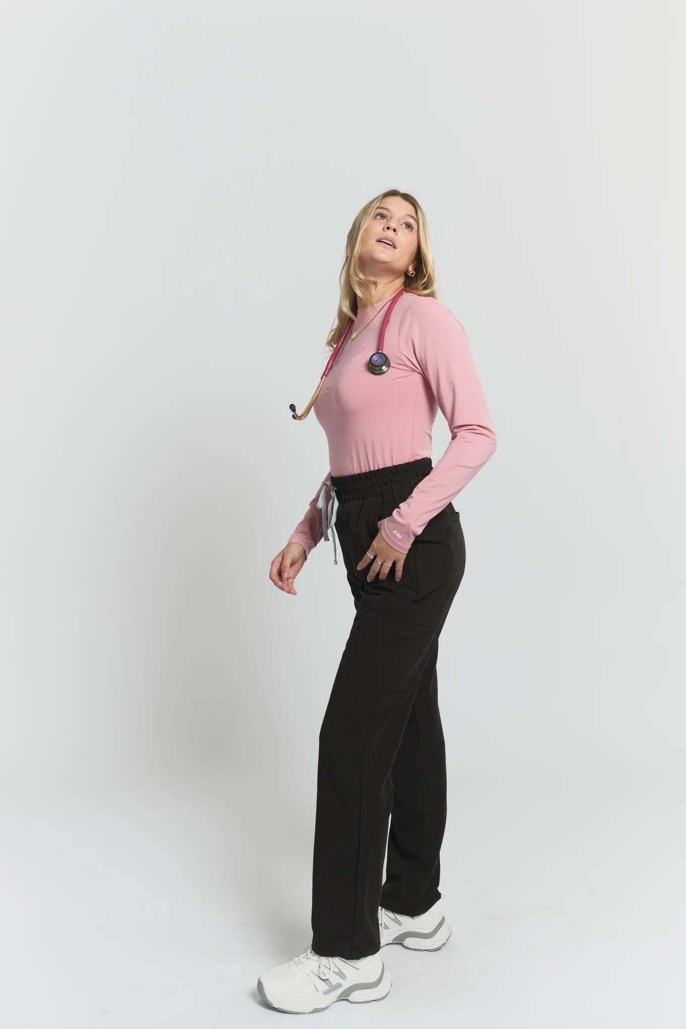 Lulu Straight Leg Scrub PantsJoiiaLULU-BLACK-XS