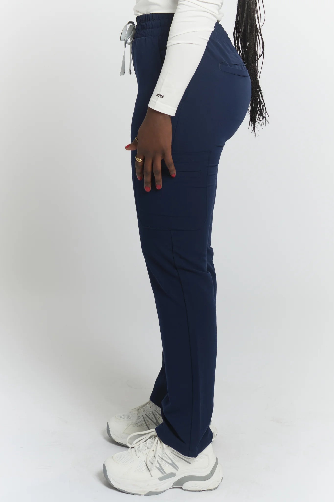 Lulu Straight Leg Scrub PantsJoiiaLULU-NAVY-XS