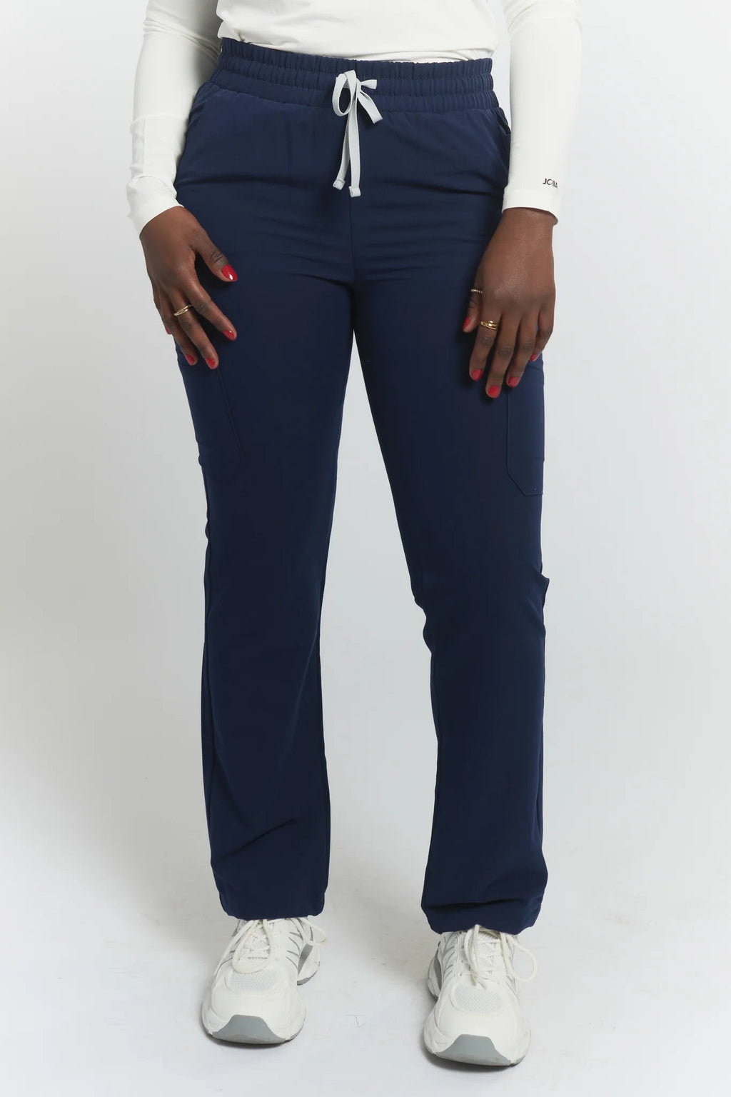 Lulu Straight Leg Scrub PantsJoiiaLULU-NAVY-XS
