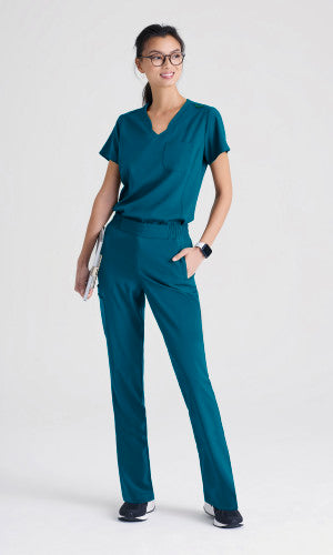 Grey's Anatomy Evolve - Sway Tuck In Scrub Top Women's Scrub Top Grey's Anatomy Evolve Bahama XXS 