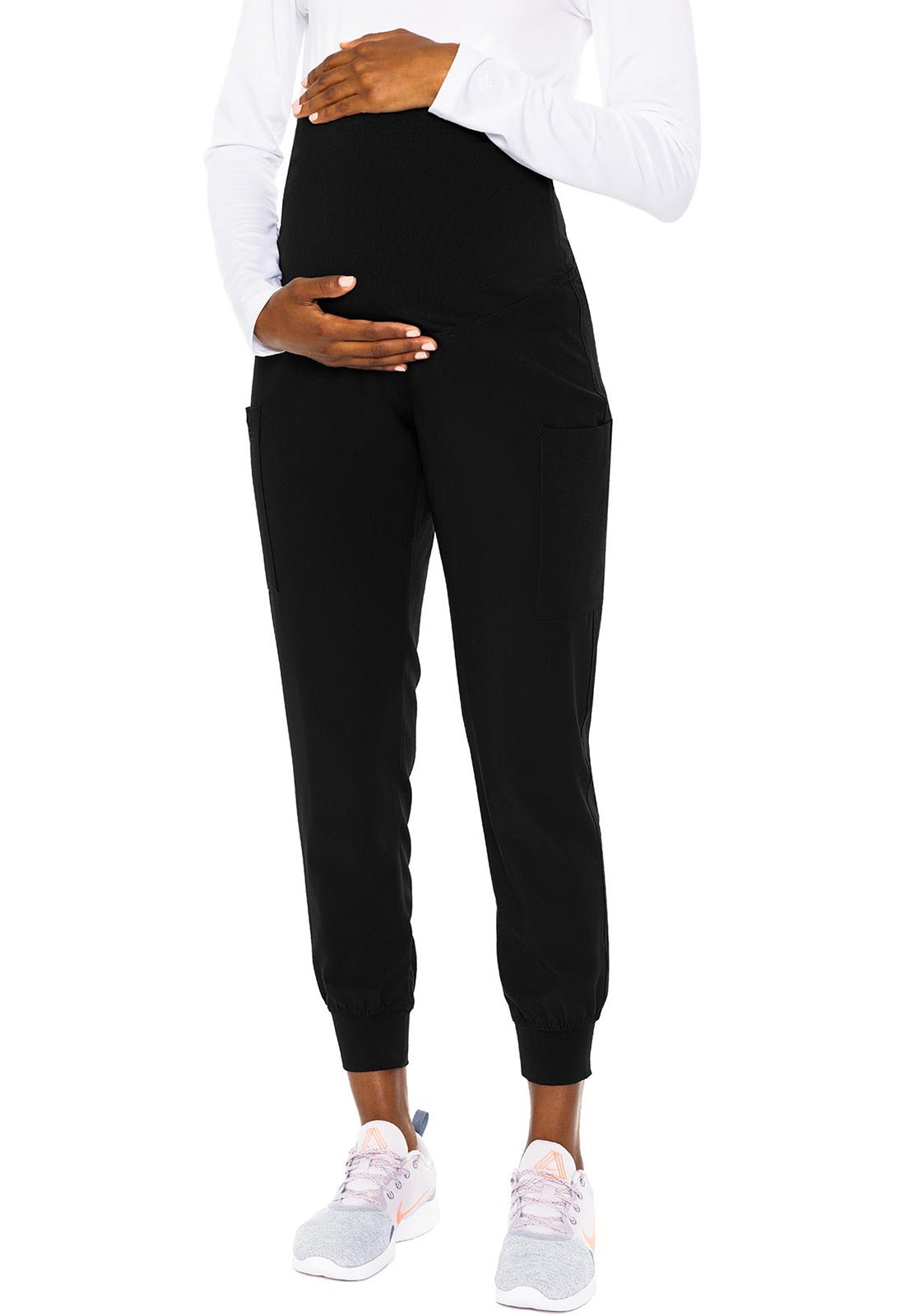 Med Couture Maternity Scrub JoggerMEDCOUTUREMC029-BLK-XS