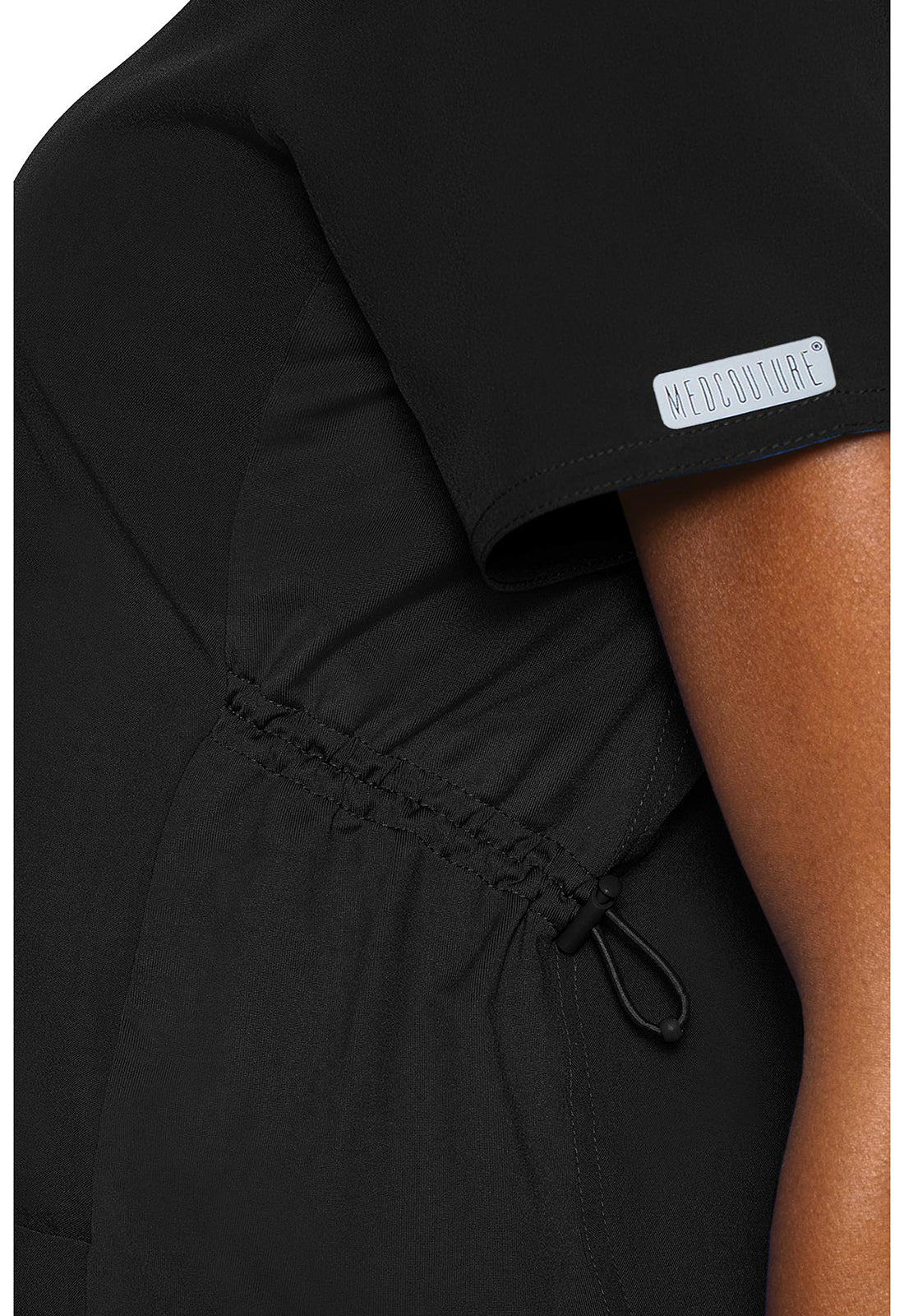 Med Couture Maternity V - Neck TopMEDCOUTUREMC628-BLACK-XS