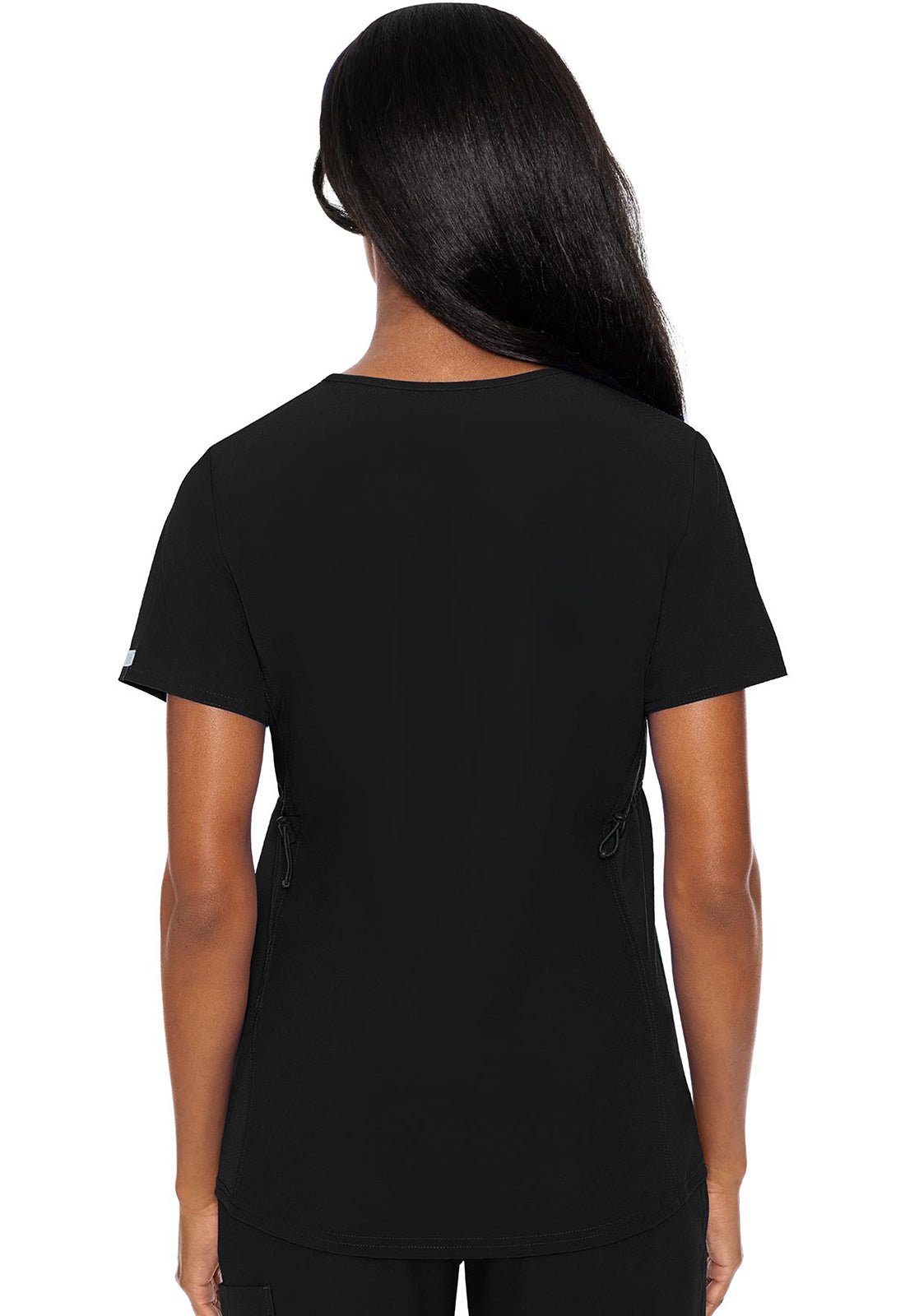 Med Couture Maternity V - Neck TopMEDCOUTUREMC628-BLACK-XS