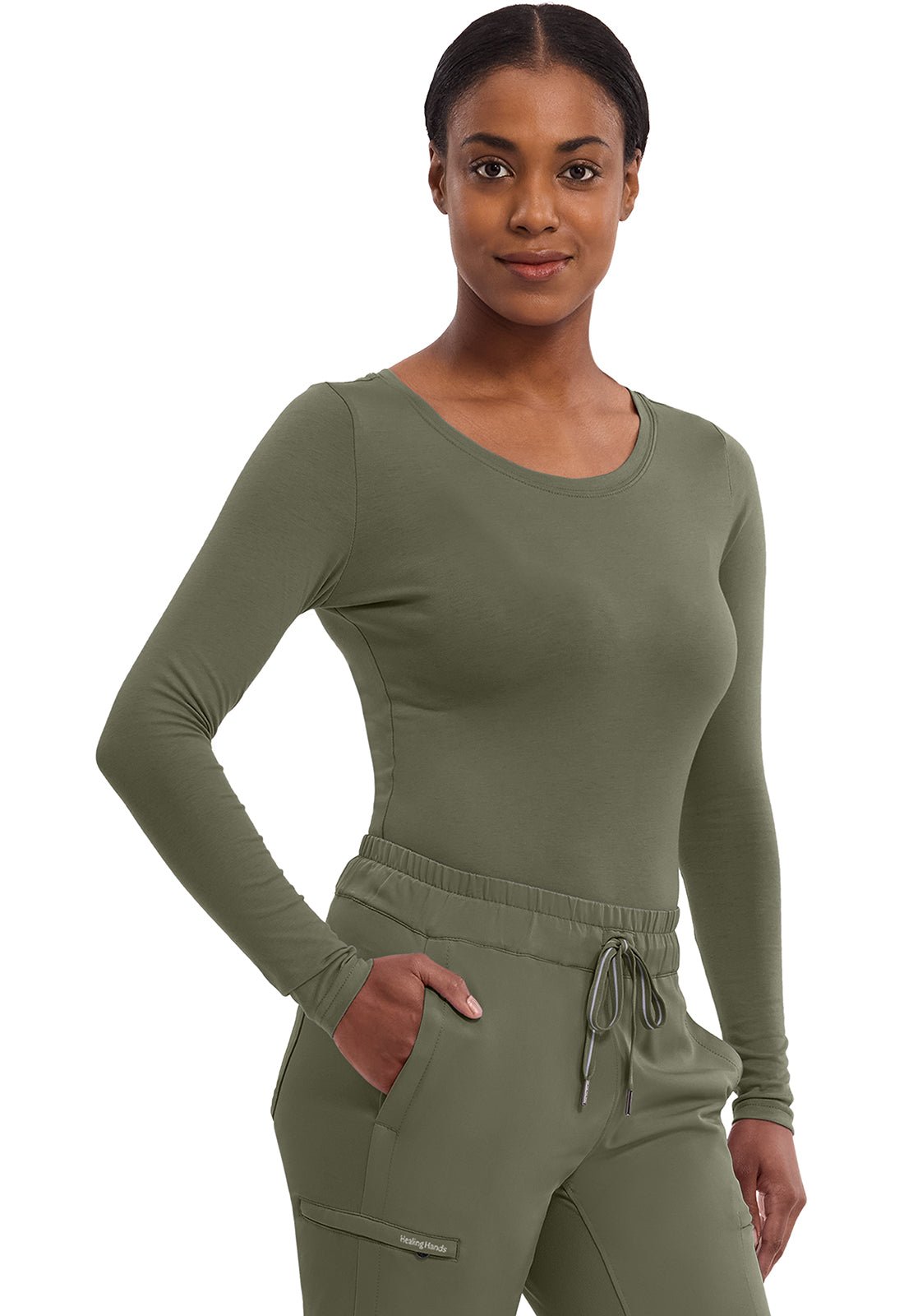 Melissa Underscrub - Longsleeve TeeHealing Hands5047-OLVN-XXS