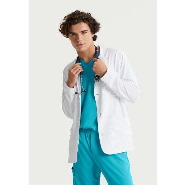 Austin Men's Lab Coat | Grey's Anatomy Men's Lab Coat Grey's Anatomy Classic White 36 