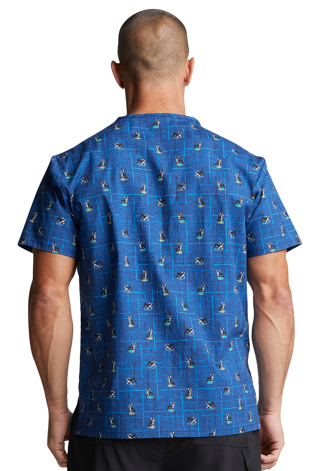 Men's Dickies Doggone Cool Scrub Top Men's Print Scrub Top Dickies Prints   