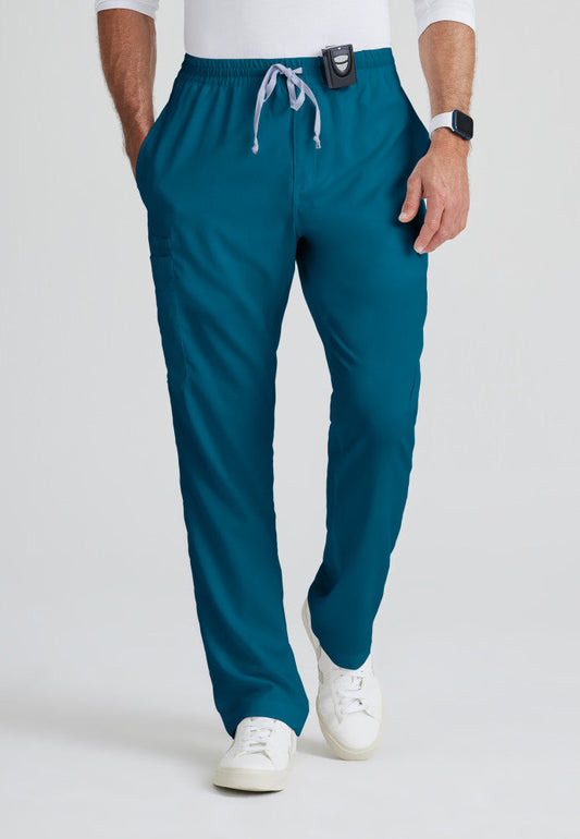 Grey's Anatomy Evan Pant - 5 Pocket Men's Scrub Pant Men's Scrub Pant Grey's Anatomy Classic Caribbean Blue/Bahama XS 
