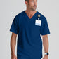 Grey's Anatomy Evan Top - Men's V-Neck Scrub Top Men's Scrub Top Grey's Anatomy Classic Navy/Indigo XS 