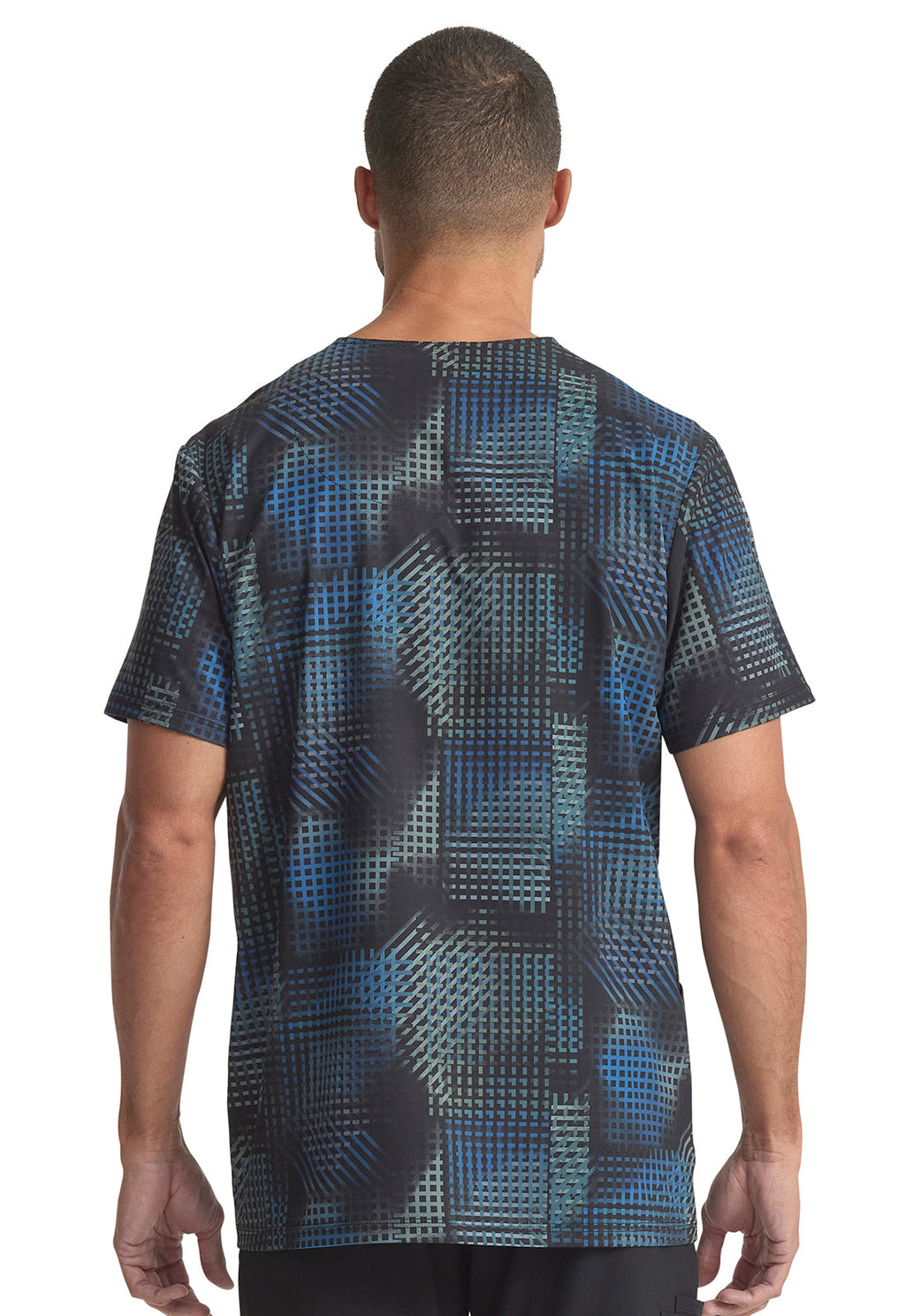 Cherokee Infinity - Men's Print Scrub Top Men's Printed Scrub Top Cherokee Infinity   