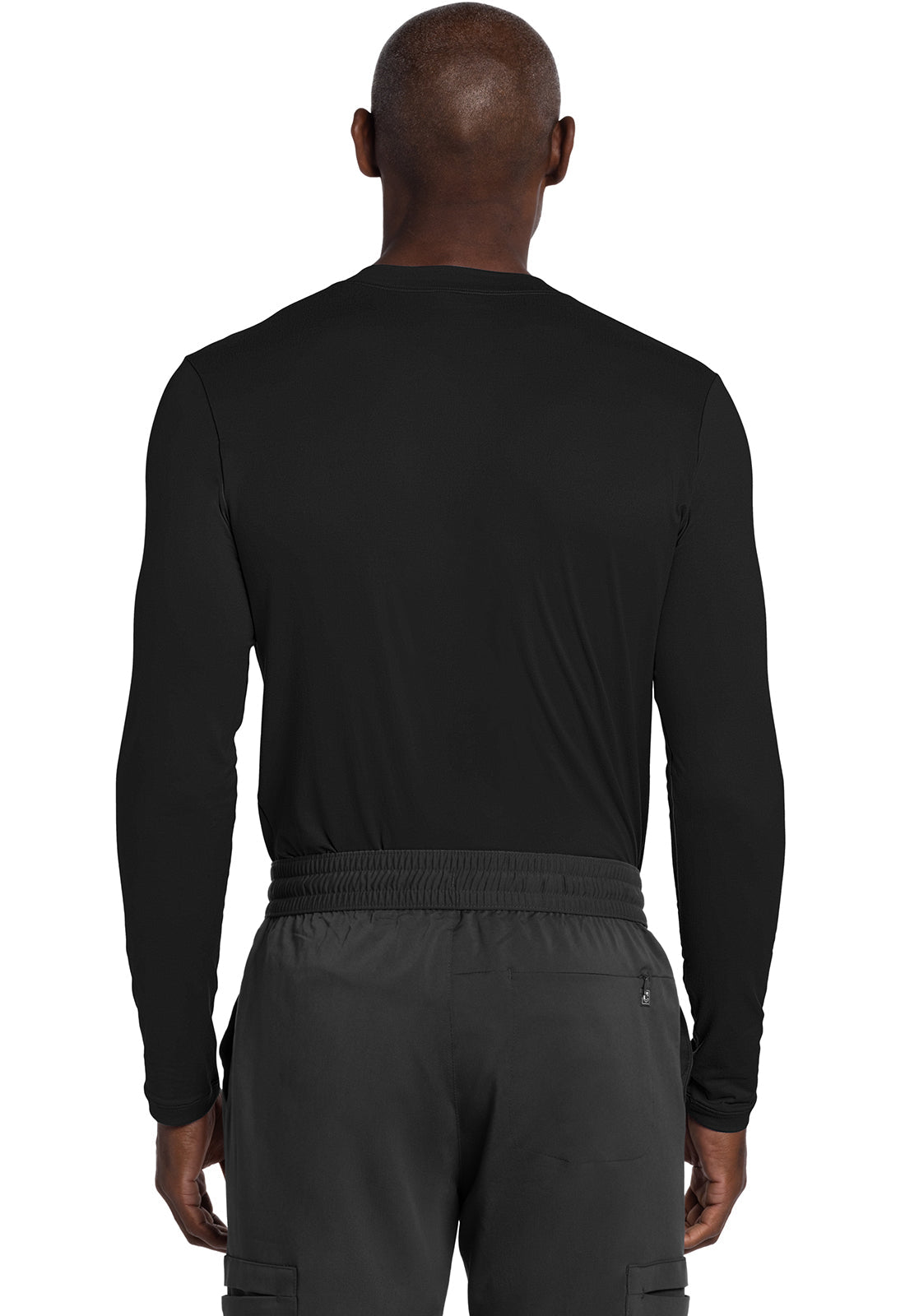 Men's Long Sleeve Underscrub Knit TeeCherokee BasicsCK807-BLACK-XS