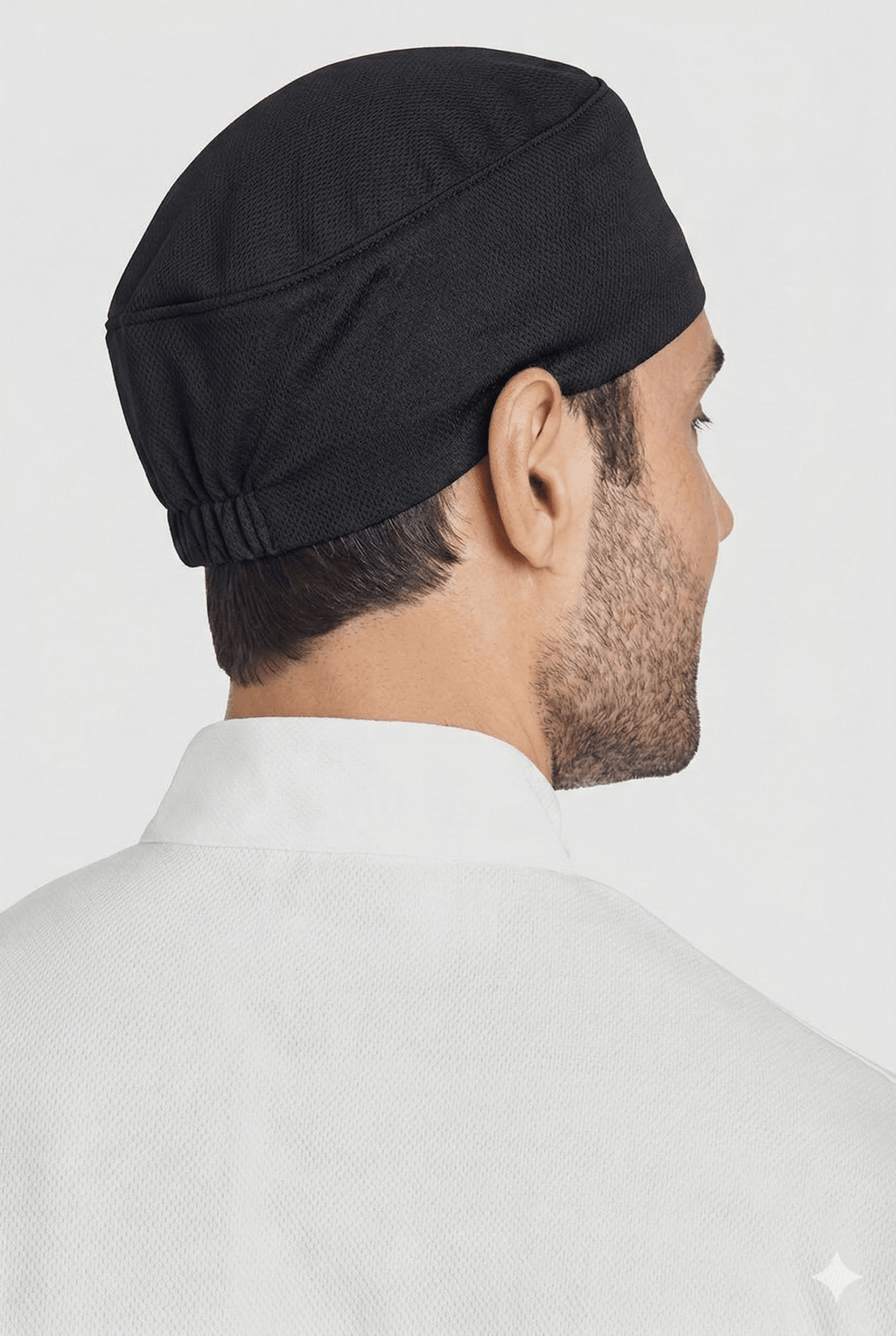 Men’s Mesh Chef HatMobbCF602-BLACK-SM