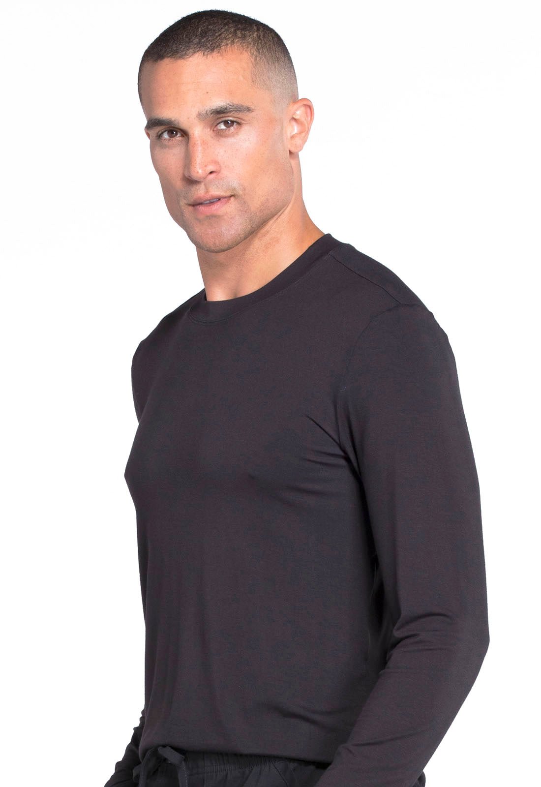 Men's Underscrub Knit TopCherokee WorkwearWW700-BLACK-XS