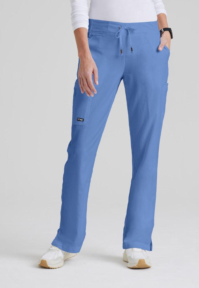 Grey's Anatomy Mia Pant - 6 Pocket Mid Rise Scrub Pant Women's Scrub Pant Grey's Anatomy Classic Ceil S 