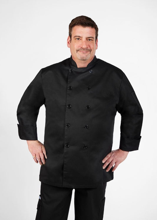 MOBB -  Unisex Classic Chef Coat Unisex Chef Coat Mobb Black XS 