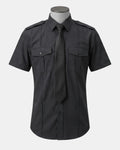 MS508 Short Sleeve Military Shirt with Shoulder Epaulettes in LAPD Navy colour.